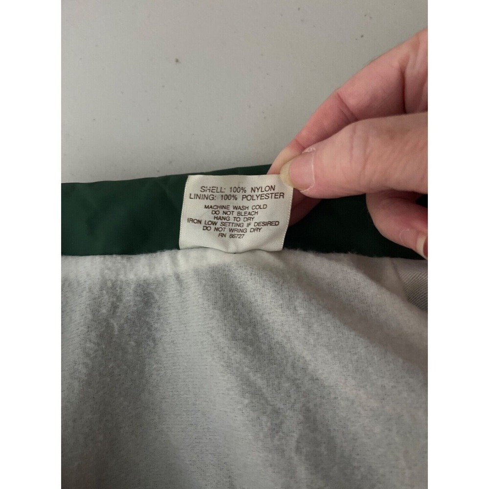 Auburn Sportswear Windbreaker Jacket Men Size Large Green USA Vintage 80s Casual - Picture 11 of 14